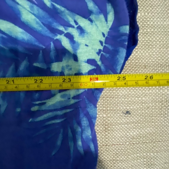 Candy Couture Plus Tropical Summer Vacation Beach Light Sheer Top-Sz-2X - Picture 12 of 16